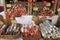 Saucisson stall in a French market