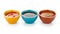 Saucy Bowl: Isolated Set with White Background in  AR