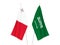 Saudi Arabia and Malta flags