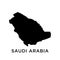 Saudi Arabia map icon vector trendy