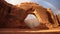 Saudi Arabia- Medina Province- Al Ula- Rainbow Rock natural arch