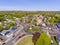 Saugus town center aerial view, Massachusetts, USA