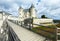 Saumur castle on Loire river (France) spring view.