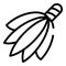 Sauna broom icon, outline style