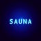 Sauna Neon Text