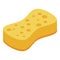 Sauna sponge icon, isometric style