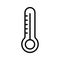 Sauna termometer outline vector icon