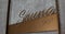 Sauna volumetric lettering decoration inscription at the spa hot