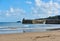 Saundersfoot beach and harbour