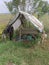 Saung is the resting place for the farmer when he is tired