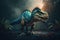 Sauropelta Colorful Dangerous Dinosaur in Lush Prehistoric Nature by Generative AI