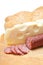 Sausage cheese and bread