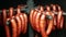 Sausage red smokehouse smoked on beech wood pig slaughter traditional Czech household hangs, sausage-meat, smoked meat