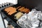 sausages cooking on a bbq in Australia