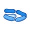 Sausages line icon.