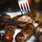 Sausages on a plate food photography idea