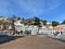 Sausalito, California - 9/19/2018 - buildings, stores and reastaurants in downtown Sausalito, California