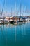 SAUSALITO, CALIFORNIA/USA - AUGUST 6 : A view of the marina in S