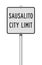 Sausalito City Limit road sign