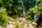 Saut du Loup, France - June 20, 2018. Waterfall `Cascade du Saut du Loup` in France