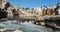 The Sautadet waterfalls, river Ceze, La Roque sur Ceze, Gard department,Occitanie, France.