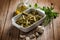 Sauteed artichoke with parsley and olive oil