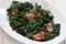 Sauteed black kale and bacon