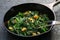 Sauteed spinach with raisins and pine nuts, catalan spinach