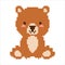 Savanna Animals pixel art set. Safari wildlife collection. 8 bit. Game development, mobile app. Isolated vector