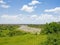 Savannah andscape with river in the Tarangire National Park, Manyara Region, Tanzania, East Africa