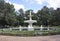 Savannah, August 7th:Park Fountain from Savannah in Georgia USA