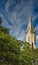 Savannah Church Steeple Over Trees
