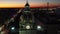 Savannah City Hall at Night, Aerial View, Historic District - North, Georgia