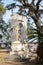 Savannah, Georgia - February 20, 2023: View of historic Bonaventure Cemetery with graves and scenic landscape in view.