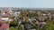 Savannah, Georgia. Panoramic aerial view of the city in spring time