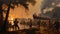 Savannah Seized: Artistic Rendering of Revolutionary War\\\'s Pivotal Moment