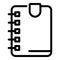 Save bookmark icon, outline style