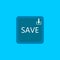 Save button icon logo design