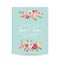 Save the Date Card with Blossom Pink Flowers. Wedding Invitation, Anniversary Party, Decoration, RSVP Floral Template