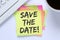 Save the date invitation message business information desk