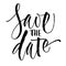 Save the Date Lettering