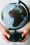 save earth ecology problem hands globe map black