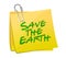 Save the earth post illustration design