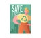 Save the Earth Poster, Banner, Advertising Flyer. World environment day with Man and Recycling Sign