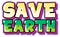 Save Earth typography logo design