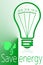 Save energy with green light economic bulb