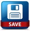 Save (floppy disk icon) blue square button red ribbon in middle
