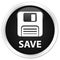 Save (floppy disk icon) premium black round button