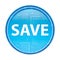 Save floral blue round button