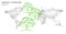 Save forest ecology abstract banner template. Eco rainforest safety environment care green trees on world map 3d